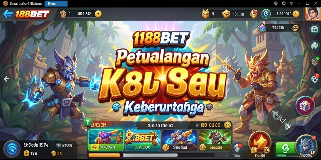 Screenshot utama 188BET menampilkan gameplay petualangan yang menegangkan.