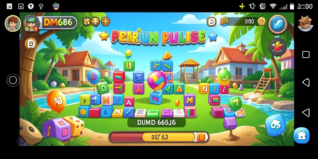 Screenshot gameplay DMD686 menampilkan keseruan menyelesaikan teka-teki.