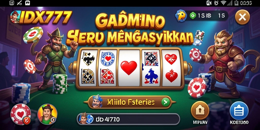 Tampilan seru dari gameplay IDX777 yang menarik dan interaktif.