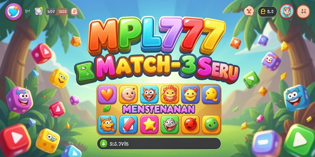 Screenshot MPL777 menampilkan keseruan gameplay Match-3 yang adiktif.