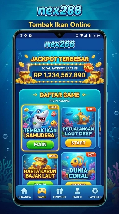 Antarmuka pengguna nex288 yang ramah dan mudah digunakan.